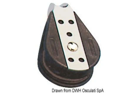 Bozzello sfere 1 puleggia fisso 6x22 