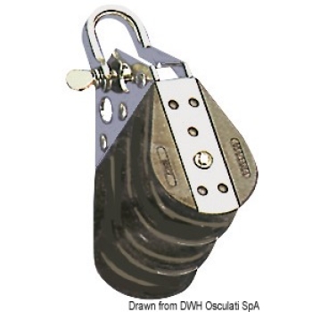 Bozzello sfere 3 pulegge grillo 10x38 