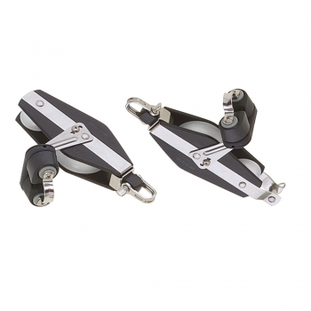 Bozzello Violino Ø 12 mm Rinforzato a Due Pulegge con Strozzascotte Senza Sfere