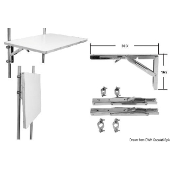 Bracci inox supporto tavolo 