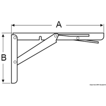 Braccio per tavolo 303 x 165 mm 