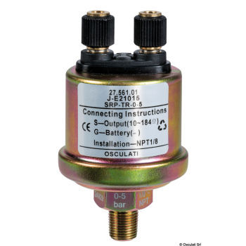 Bulbo olio 10 Bar M10x1 poli a massa 