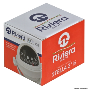 Bussola Riviera 2" 1/2 BS2 blu/grigia 