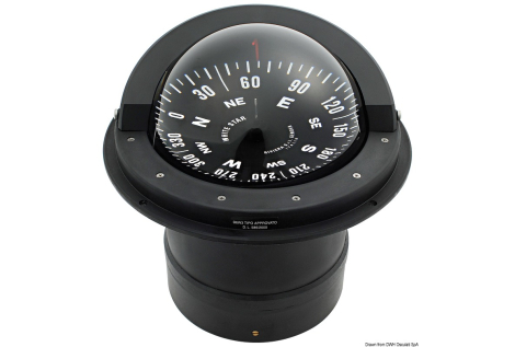 Bussola Riviera B6/W3 6" nera/rosa nera  