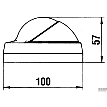 Bussola rv led aries 2"1/2 bianca 