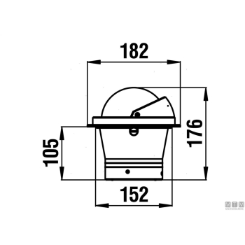 Bussola rv white star bw3 2gr nera 