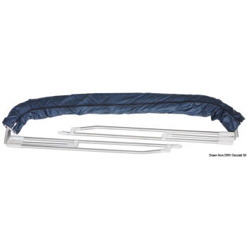 Capottina Bimini Depth 4 archi 175/185 cm bianca 