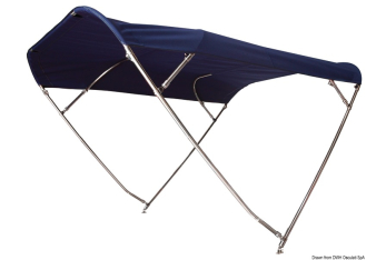 Capottina inox pieghevole 175/190 cm 