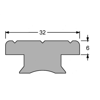 Carrello e Rotaia Genoa 32x6