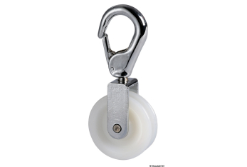 Carrucola 50 mm con moschettone 