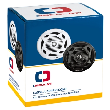 Casse a doppio cono 4'' 2x30 W bianche 