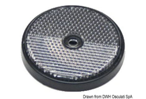 Catarifrangente bianco 60 mm 