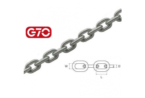 Catena Calibrata G70 In Acciaio Zincato