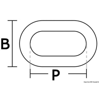 Catena calibrata zincata a fuoco grado 70 8 mm x 5 