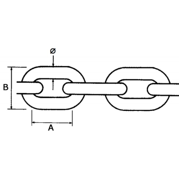 Catena inox genovese Ø mm.3