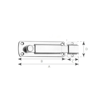 Catenaccio inox mm.80