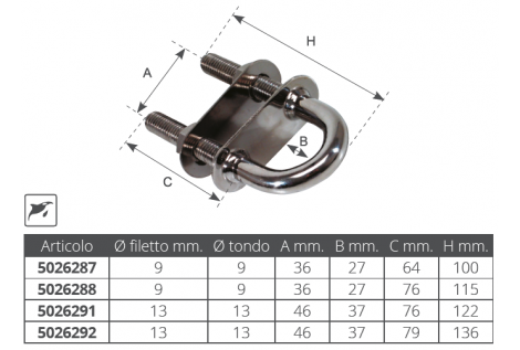 CAVALLOTTO DELUXE ACC.INOX
