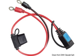 Cavetto con occhielli 6 mm (batteria moto) 