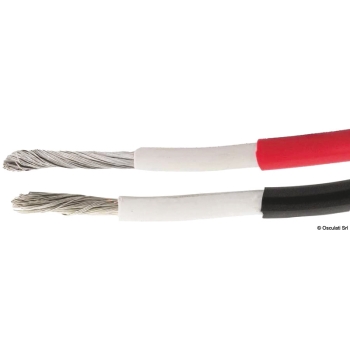 Cavo batterie rosso in rame stagnato 25 mm 