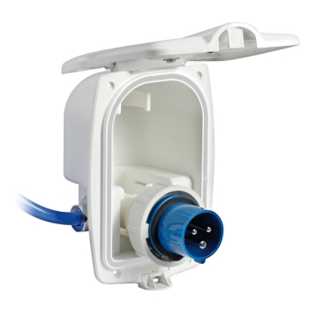 Cavo elettrico tripolare blu 16 A 