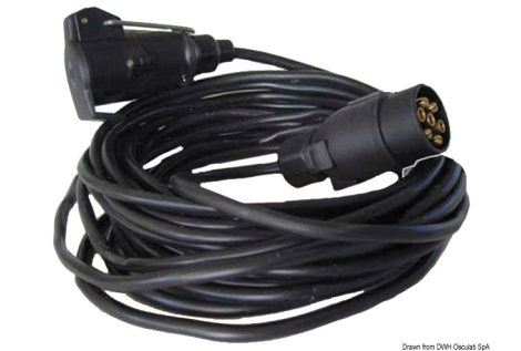 Cavo prolunga rimorchio 7 poli 10 m 