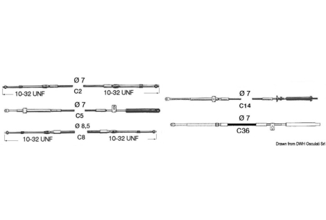 Cavo telecomando C8 da 6' 