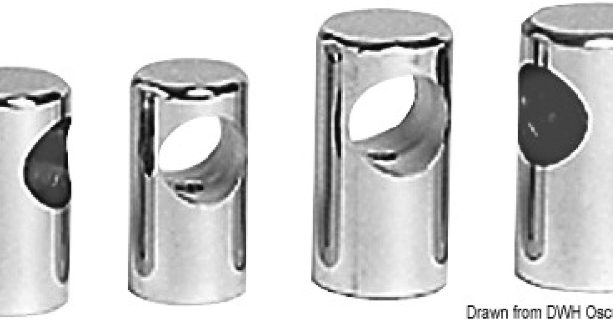 2 Raccordi Terminali Per Molla Gas M6 – Foro 8 Mm – Acciaio Zincato Argento