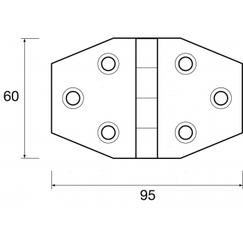 Cerniera a Biscotto 60x95