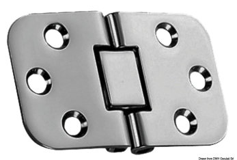 Cerniera a filo 68x42 mm 