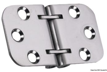 Cerniera a filo 68x42 mm 