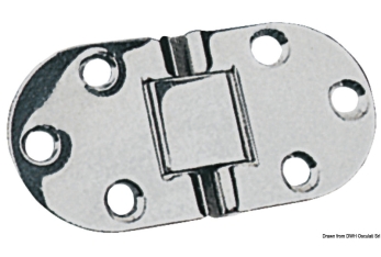 Cerniera a filo 76x38 mm 
