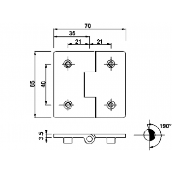 CERNIERA A FILO IN ACCIAIO INOX