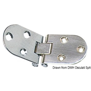 Cerniera a filo inox 84x30 mm 