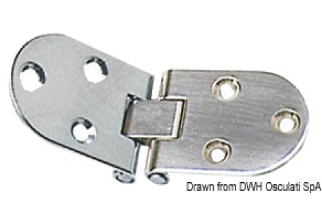 Cerniera a filo inox 84x30 mm 