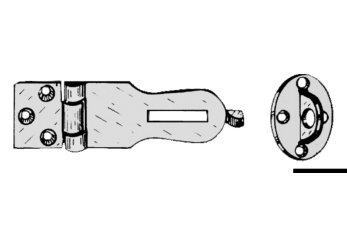 Cerniera a ribalta o.c.95x25 