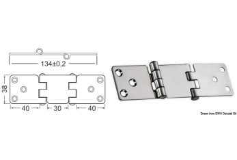 Cerniera a sbalzo 2 mm-38.441.82