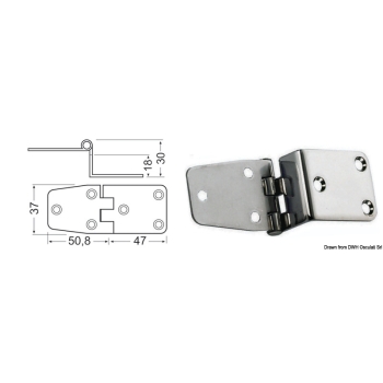 Cerniera a sbalzo 2 mm-38.441.84