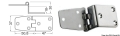 Cerniera a Sbalzo in Acciaio Inox 97,8x37 mm 