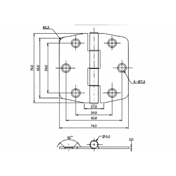 Cerniera Coperta Biscotto L