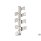 Cerniera frenata Ala Lunga mt inox 130x45