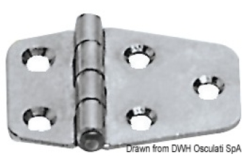 Cerniera inox 51x27 mm 