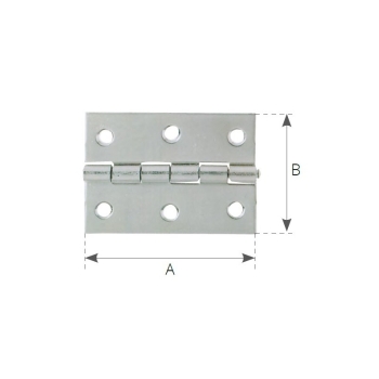 Cerniera inox a libretto mm. 40x40