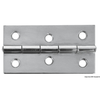 Cerniera inox mm 75x40 