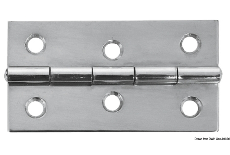 Cerniera inox mm 75x40 