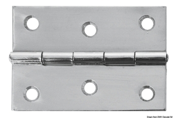 Cerniera inox mm 75x50 