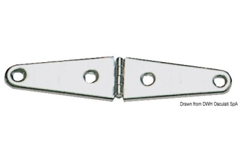 Cerniera inox stampata 145x32 