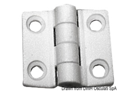 Cerniera nylon mm 38x38 bianca 