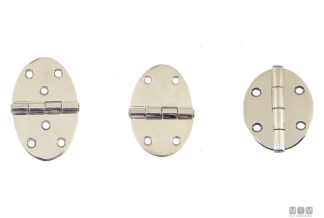 Cerniera oval ext long 78x56mm inox< 