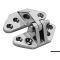 Cerniera per Boccaporti in Acciaio Inox 88x73 mm 