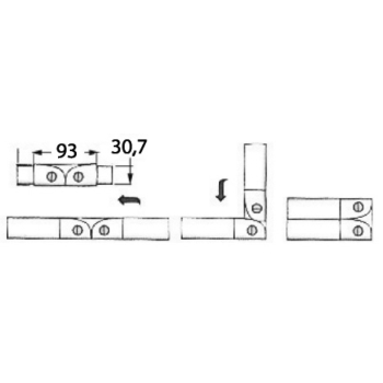 Cerniera per tubo 35 x 2mm 
